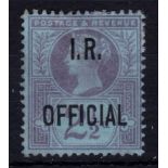 Great Britain(Officials) Inland Revenue 1892 2.1/2d purple/blue, SG014, n/mint