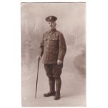 Royal Engineers WWI- An Imposing RP card of a drill Sergeant/WO-one you would not wish to upset'