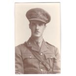 Royal Artillery WWII-Officer RP postcard-close up service dress