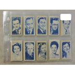 Carreras-Turf Slides 1956-Radio celebrities, set 50/50, VG/EX