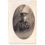 Royal Artillery WWI-RP postcard-fine image of a young soldier-Arnold's Luton