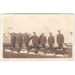 St John's/Red Cross WWI- RP postcard, a section with kit neatly laid our for inspection at camp.