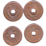 East Africa 1936H-10cents-Edward VIII, UNC KM24 1927 -10 cents, GVF,KM19(2)
