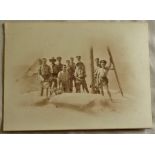Military WWII photograph-soldiers in Egypt 8"x6"