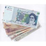 Banknotes - Iran - Various Rials (7) 500 Rials, 1000 Rials (2), 2000 Rials, 5000 Rials and 10,000