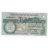 Banknote-Guernsey-1 pound 1980-cat48