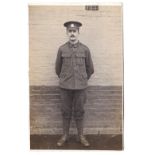 Rifle Brigade WWI Rifleman RP, posed in Barracks