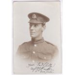 Norfolk Regiment WWI-CPL reeder, 5th Norfolk's-superb RP card