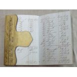 Alexander & Co 1864-1874 vellum/leather Bank Account Book in a/c with Mr William Skoulding.