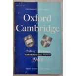University Boat Race; Oxford versus Cambridge; Putney-Mortlake Saturday 27th March 1948 22 pp