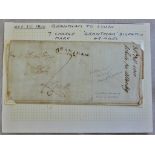 Great Britain Postal History 1810 EL-Grantham to Couth with SL Grantham/45 and '7' charge m/s-a