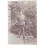 Millitary Police WWI- full portrait photographic postcard, very fine