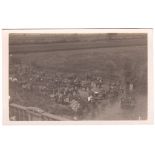 Royal Field Artillery 1911-RP Postcard-Horses watering in trent,ien route to Trans Fyngdd