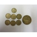 Malaya - 5 Cents 1926 St. Settlements, 1948 - Malaya (3), 1950 - Malaya (1) and 1953 - Malaya and