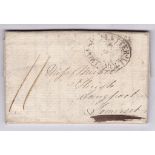 1806(Nov 6th) EL Gibraltar to Somerset with *** Plymouth ship letter, contents refer to the