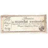 France - early 'Promises' notes 'de unandat terrritorial' very fine condition