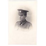 Army Ordnance Corps WWI-very fine protrait photo postcard