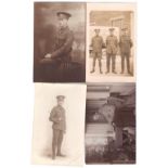 Royal Army Musical Corps WWI-RP range of the portraitor small group postcard(4)