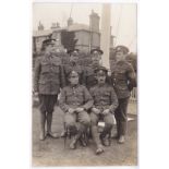 Norfolk Regiment WWI-Fine RP group of six outside Britannia Barracks