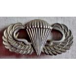 USA paratrooper Qualification Jump Wings-WW2 London made.