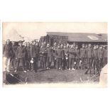 Queens Westminster Rifles - 15th London Regiment 1909 postcard - troops assembled, Salisbury