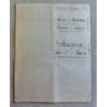 1894 27th February vellum document in a Special Court The Right Honourable William Hillier Earl of