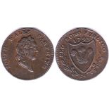 Great Britian Token 1793-South Wales Farthing, DH24, Fleus de lys/Pro Bono AUNC