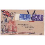 Great Britain (11 June) 1946-Victory set on illustrated first day covers, Don's Wastle Bread' Slogan