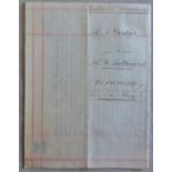 Surrey Woking 1893 23rd December vellum conveyance document a piece of freehold land in Goldworth