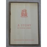 A Story By Howard Spring (Six Men Fought Over A Woman) Dated July 22nd 1939. Mounted on card, rusted