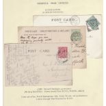Hunstanton Postmarks AU 30 03 on bw The green Hunstanton undivided back card; JY 23 05 on colour