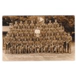 Grenadier Guards WWI-Real photographic postcard-Corpal S Lowes'Squad, Grenadier Guards, duty 1918,