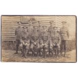 Kings Own Middlesex + Sussex Regiment WWI-RP group of nine- super course? Fine RP postcard