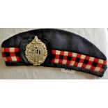 Scottish Argyll and Sutherland WWII Glengarry Cap, in fair condition missing its back ribbon.