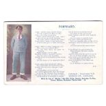 Patriotic Recruiting postcard WWI-BR Syndicate verse 'Forward' Poem ends 'Brace yourself for your
