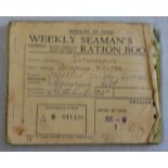 Ration Books (2) 1950's Ministry of Food Ration Book 1950-1951 Junior and Weekly Seaman's Ration