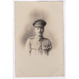 Norfolk Yeomanry WWI-Fine RP card with very clear cap badge