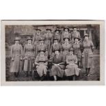 WWI London Scottish - 'F' Company Fine RP large group of very cheerful soldiers, photo Tigwell,