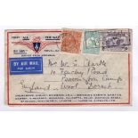 Australia 1931-First AW Mail env Sydney to Bovington Camp, Dorset, Sydney airmail section H/S and