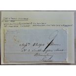 Great Britain Postal History-Somerset 1820 EL Wincanton to London, m/s 9d charge mail