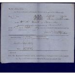 Stowmarket, Suffolk - Demand Dated 5th Sept. 1859 For £290.18.3 for Publicans Licence payable by Mr.
