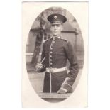 Grenadier Guards-A very fine photographic postcard-a small guardsman with white belt etc