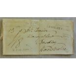 Herefordshire 1799-Wrapper to beldley,Worcs, with SL Hereford **(HF122) m/s rate'8' Scarce