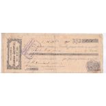 France 1906, cheque issued La Somme VF