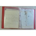 Great Britain Postal History-Norfolk 1829-1842 range of EL's, Wymondson,Dereham,Attleborough,