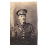 Royal Artillery WWI fine RP head and shoulder portrait photo, Stanley Bros, Leytonstone