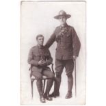Canadian-fine RP postcards of two Canadian soldiers on, on R.A.M.C