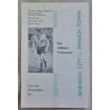 Norwich City v Ipswich Town 1964 Ron Ashman's Testimonial