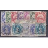 Burma 1948/49-mint fine used selection to 10 Rupees(14)