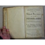 Observations upon the United Provinces of the Netherlands by Sir William Temple. London, Printed